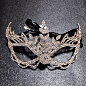 Crystal Rhinestone Masquerade Eye Mask