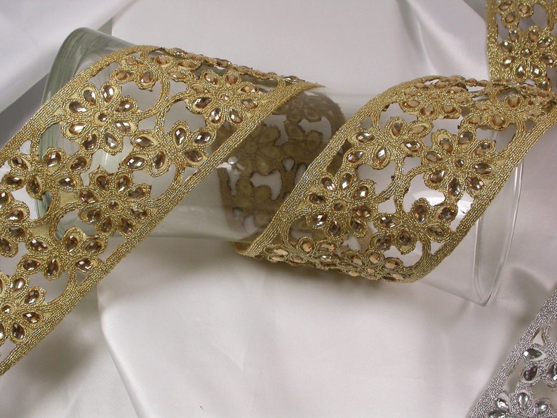Metallic Beaded Trim 2.3/4 70mm Depth Gold UK STOCK - Etsy