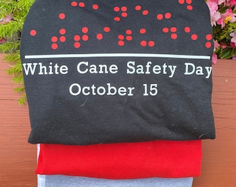 Cane-do attitude, White Cane Safety Day Tee