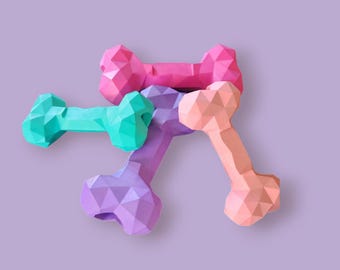 Peanut-Bone, Stuffable Rubber Treat Chew Bone, Dog Bone, Treat Bone, Dog Toy