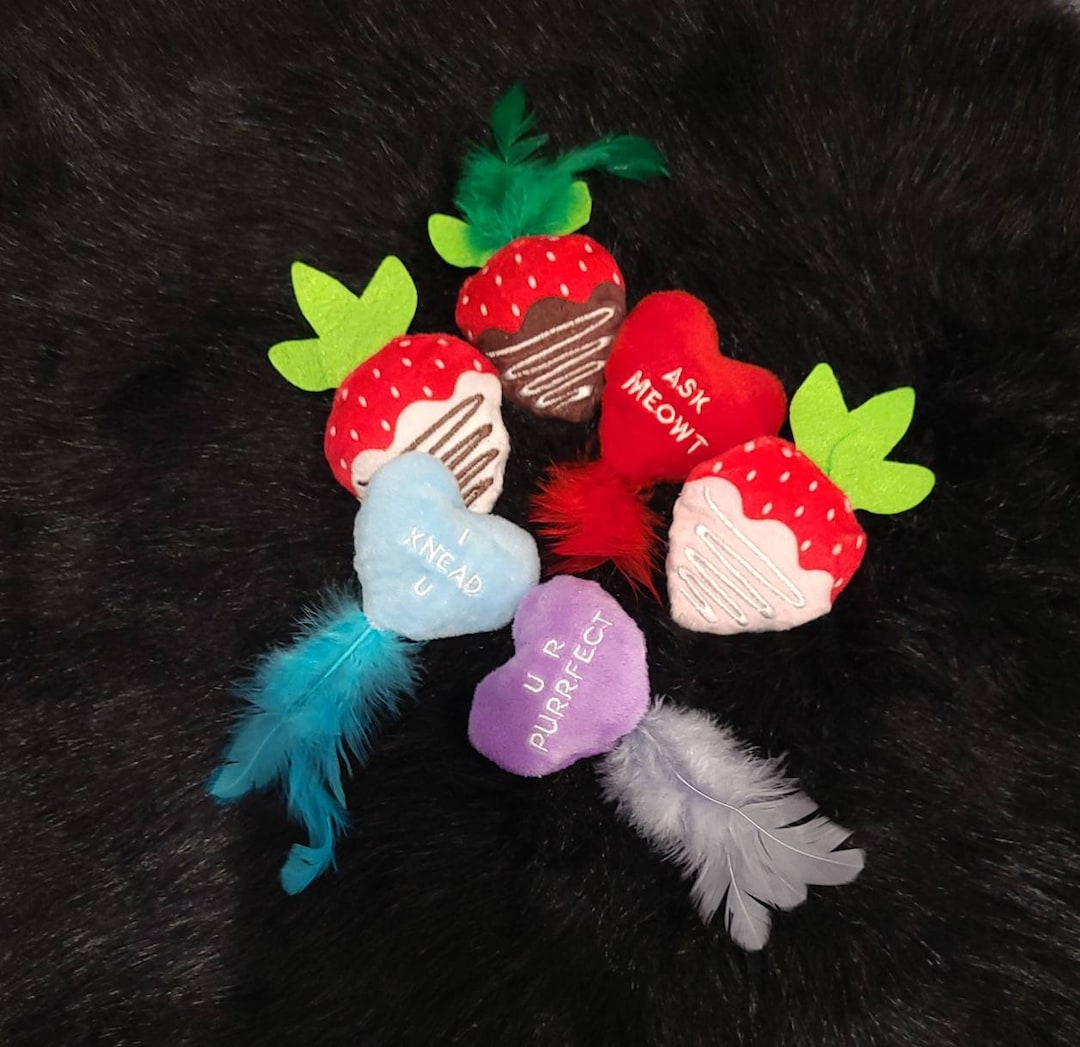 Cat Valentine Toys, Cat Nip Toys, Cat Nip Crinkle Paper Etsy