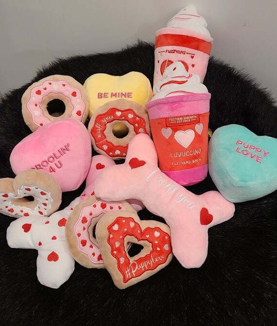 Valentine dog toys cheap
