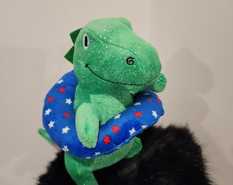 USA Dinosaur, ice cream and chew rope, Dog Plush Toy, Summer Dog Toy