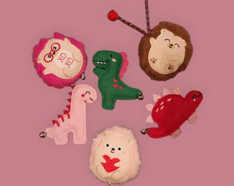 Valentine Cat Toy Dino with Cat Nip & Crinkle Paper