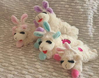 Easter Chop, lamb chop Plush Dog Toy,  Soft Plush Dog Toy - Toys for Small Dogs - Cuddly Dog Toys - Gifts for Dog