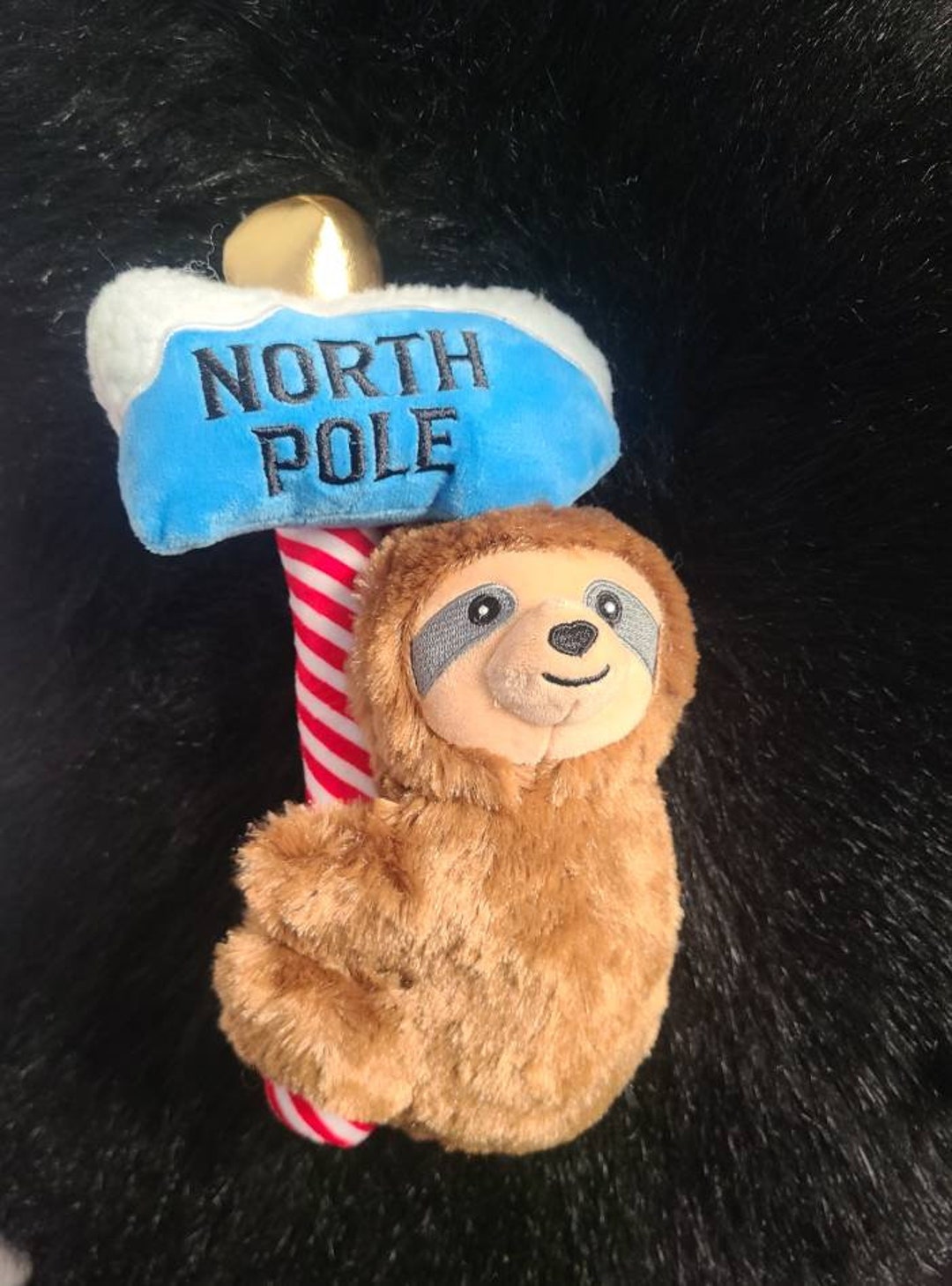 Christmas Slot Dog Toy North Pole Slot Dog Toys Plush Dog Etsy