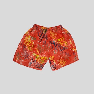 Barbados Vintage zwemshort dames | Maat M | 100% Rayon | Jaren 90 uitstraling