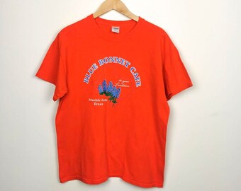 Texan Vintage Graphic T-Shirt, Orange Men's Size L