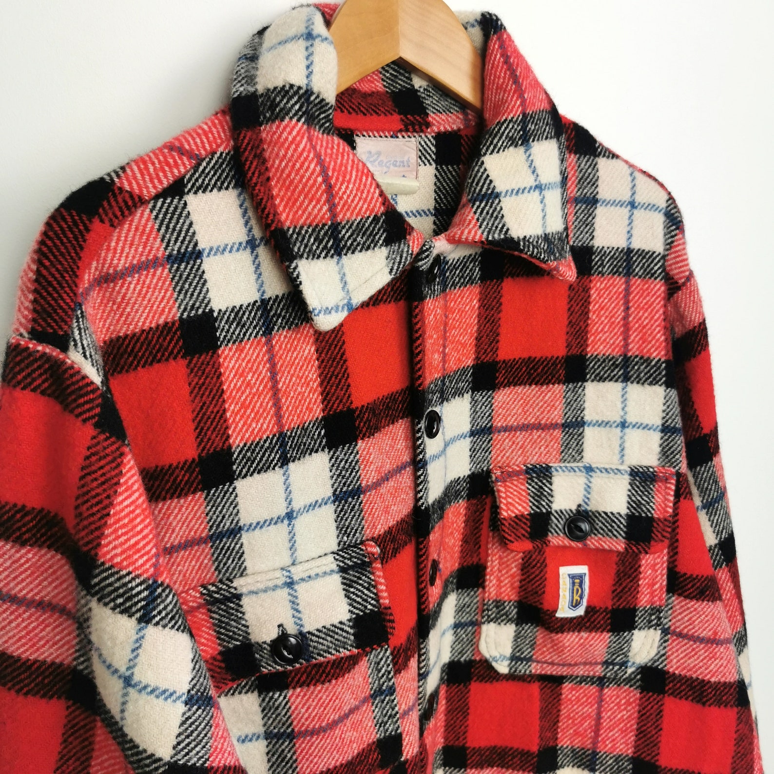 Camisa de lana para hombre de los años 80 camisa Cemise Etsy