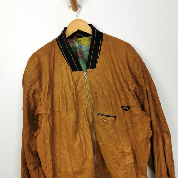 Vera Pelle 70s Men Leather Blouson L Suede Vintag… - image 2