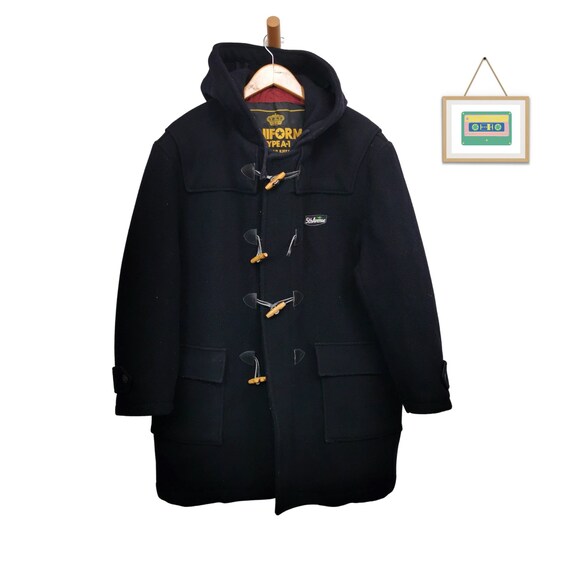 Gloverall Grey Raglan Coat Gloverall Wool Coat Vintage 1950s/60s