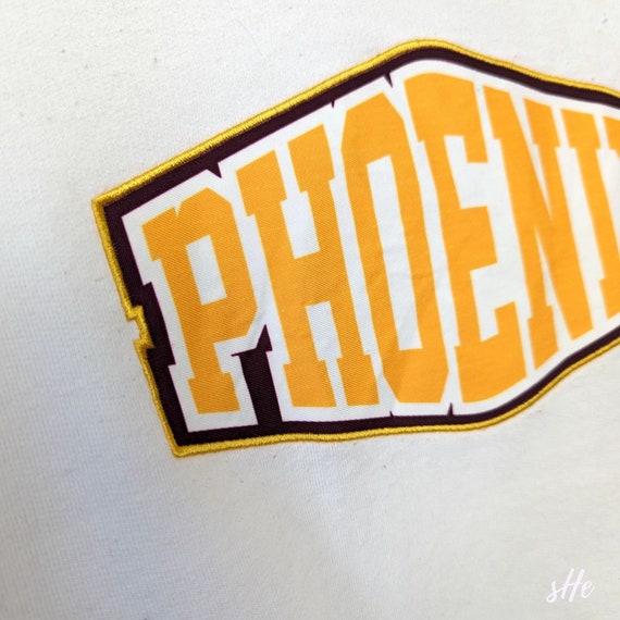 80er 90er V-Neck Vintage Sweatshirt S-M Phoenix T… - image 4