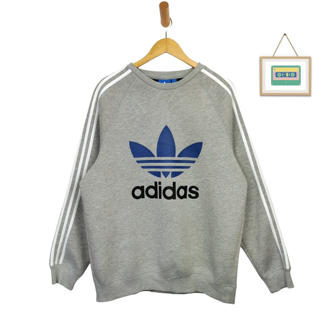 Adidas Pullover Hombre L Trefoil Sudaderas con logo grande