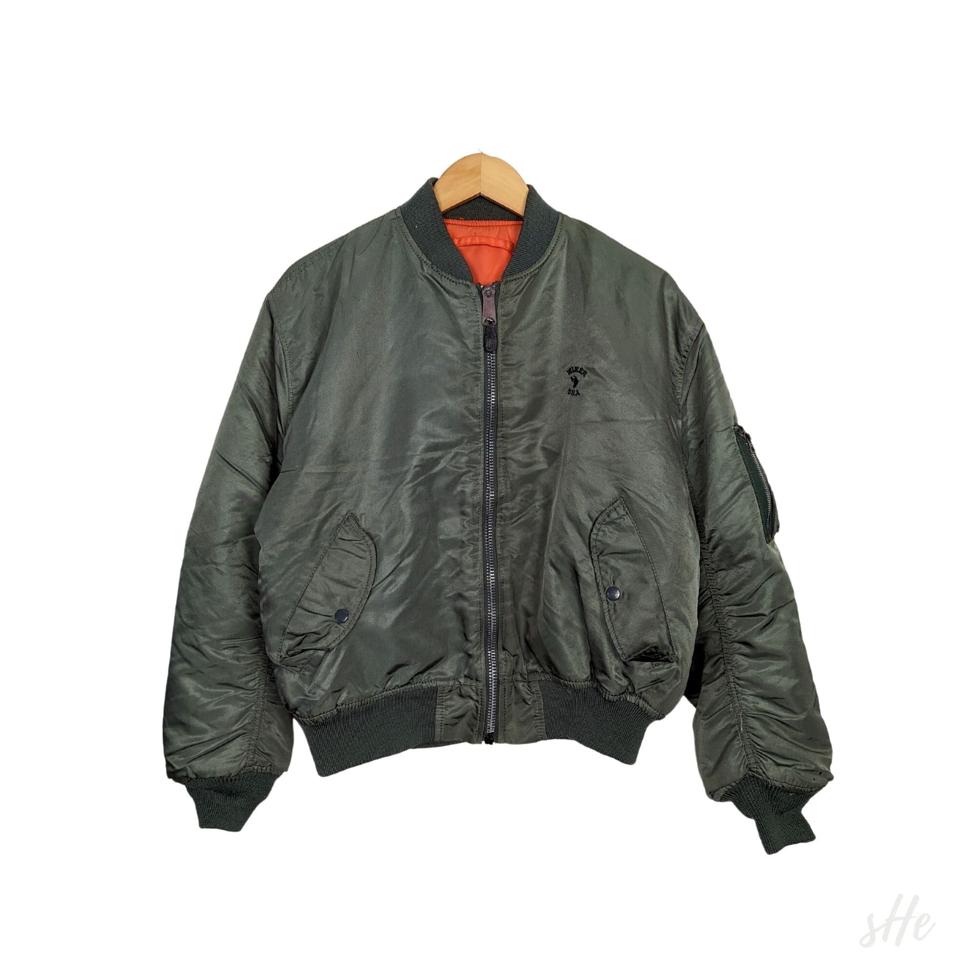 Rare 60's Era MA-1 Bomber Jacket L - Authentic Reversible Rare 60's Era MA-1 Bomber Jacket L - Authentic Reversible