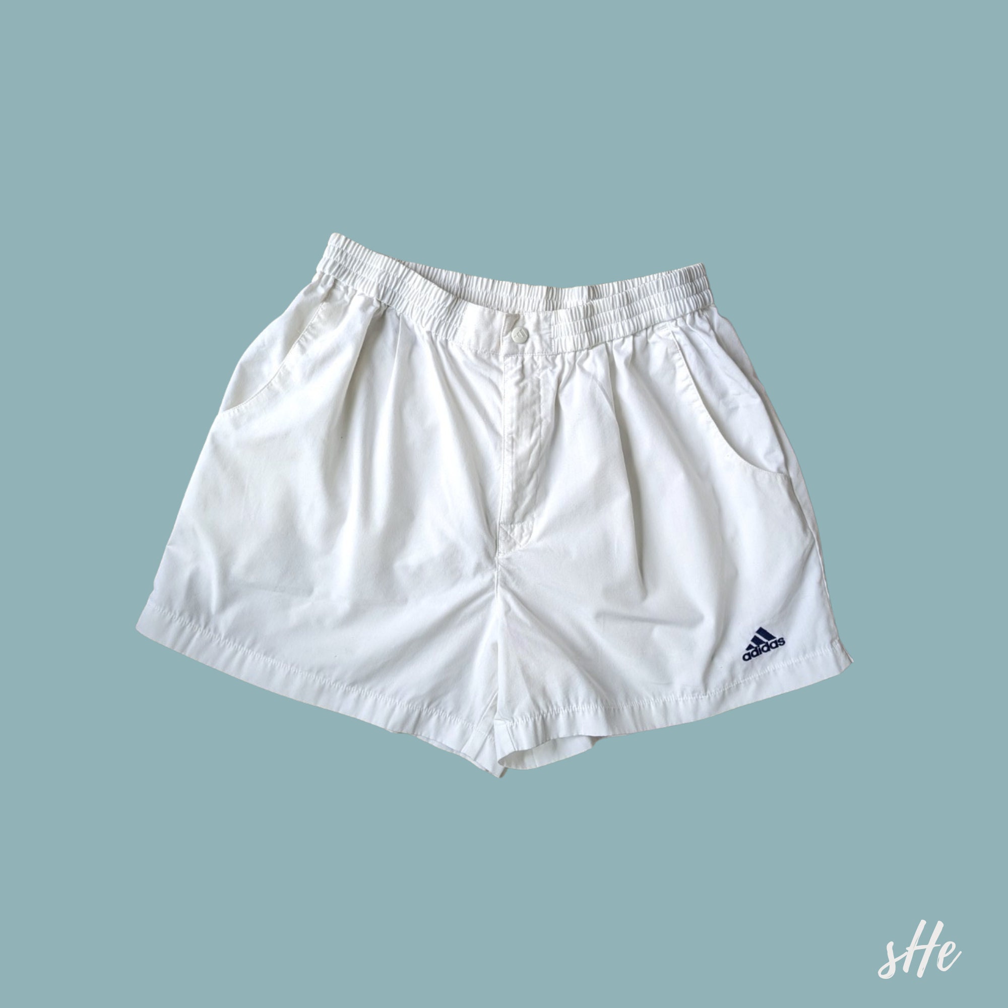 Adidas white hotsell shorts with pockets