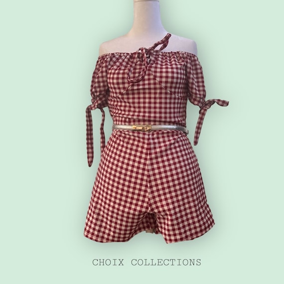 Cute Summer Plaid It Fits Small to