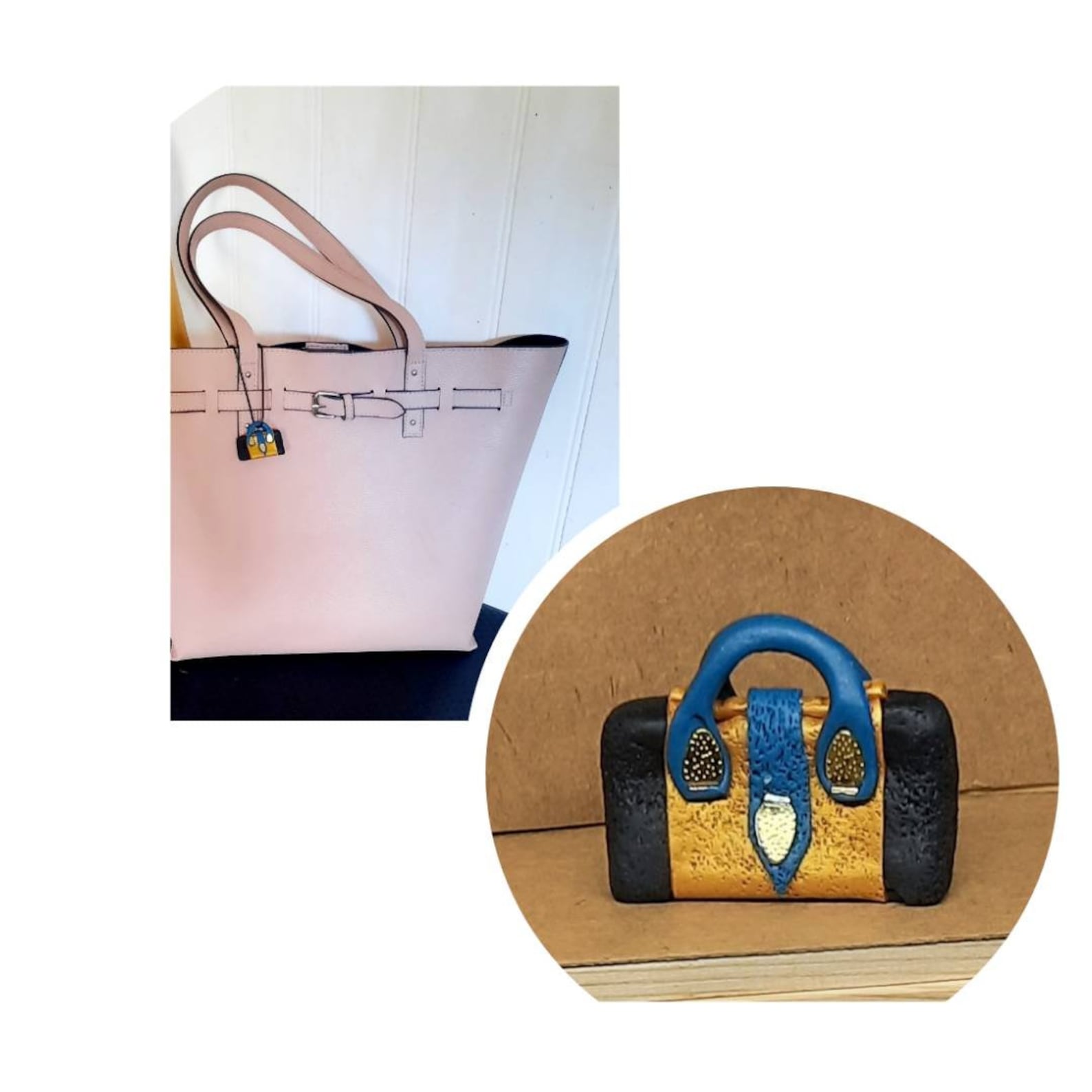 Posted Within the Hour Mini Handbag Micro Bag Handcrafted With Polymer