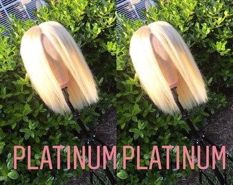 Platunum blonde frontal wig