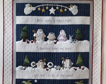 Snowman Nativity Quilt Pattern