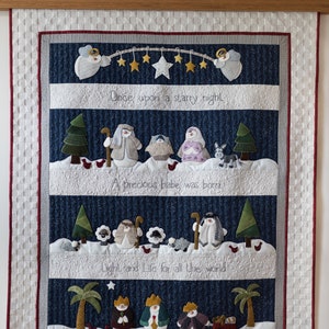 Snowman Nativity Quilt Pattern