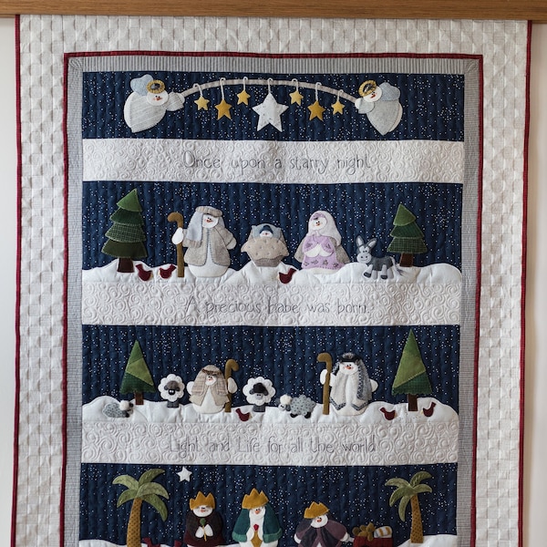 Snowman Nativity Quilt Pattern