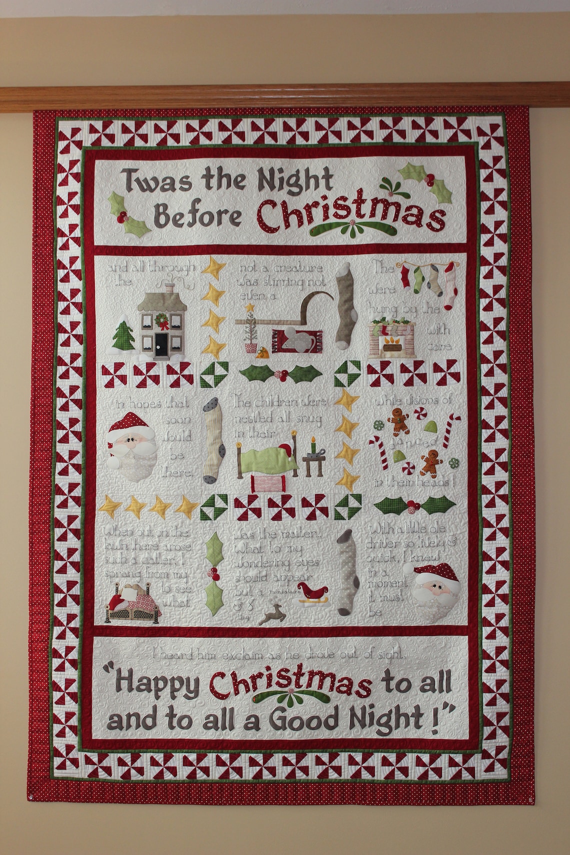 Twas the Night Before Christmas Quilt Pattern Etsy