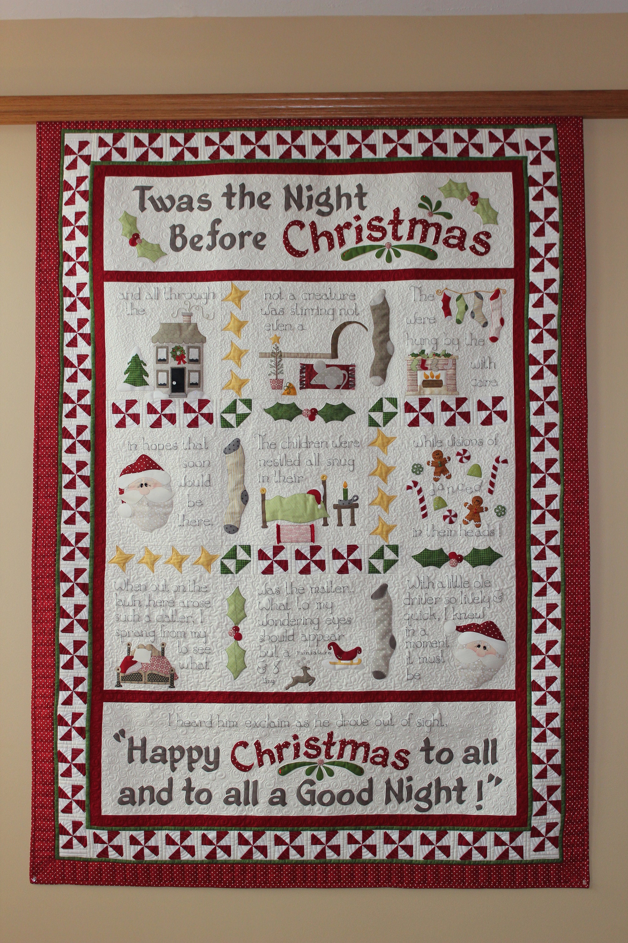 Twas the Night Before Christmas Quilt Pattern Etsy