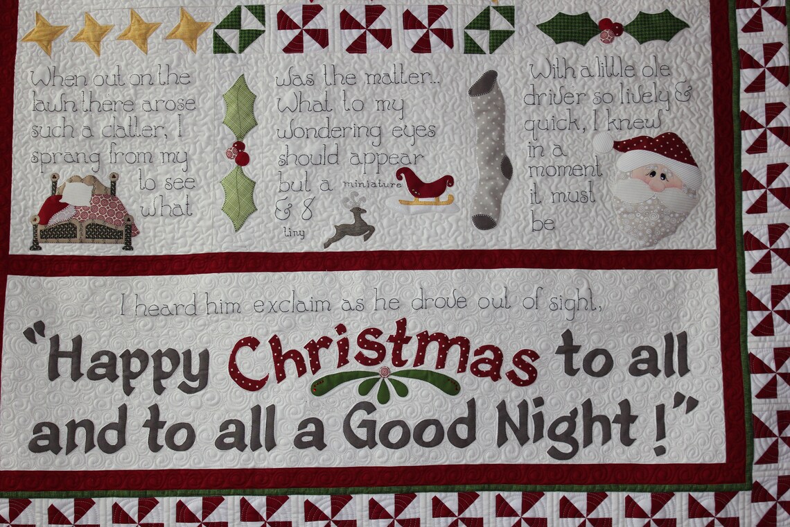 Twas the Night Before Christmas Quilt Pattern - Etsy