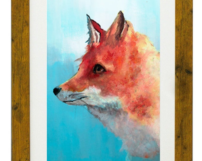 VOLPE FELICE, Framed Limited Edition Fine Art Giclée Print, from an original Acrylic painting, by Gerald Bright