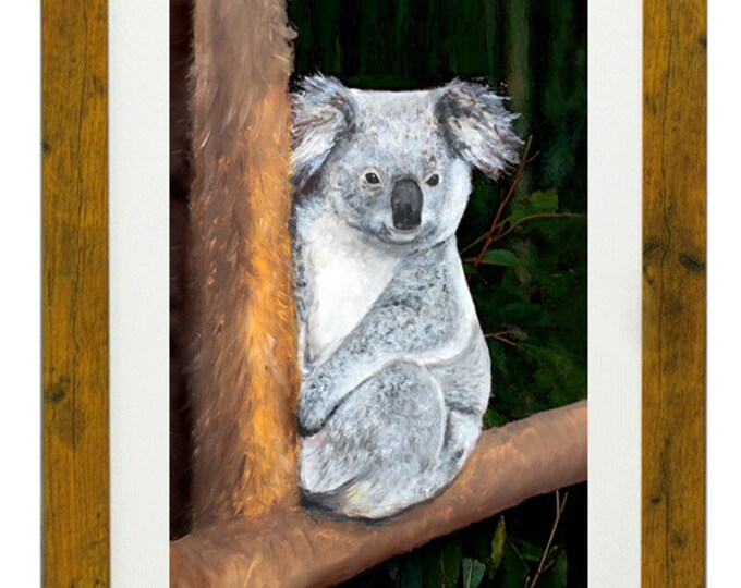 SNUGGLES, Framed Limited Edition Fine Art Giclée Print, from an original Acrylic painting, by Gerald Bright