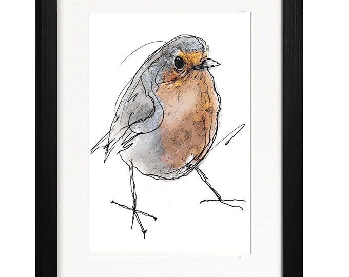 ROBINCHI, Framed Limited Edition Fine Art Giclée Print, from an original Line and Wash illustration, by Gerald Bright