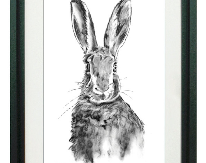 JACK, Framed Limited Edition Fine Art Giclée Print, from an original Charcoal illustration, by Gerald Bright