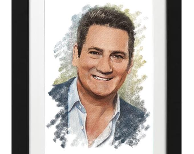 Tony Hadley Framed Giclée Print, Limited Edition Art by Gerald Bright