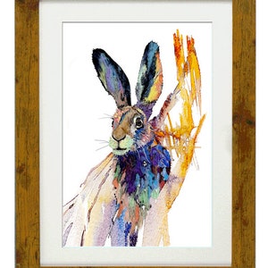LEPUS, Framed Limited Edition Fine Art Giclée Print, from an original Watercolour illustration, by Gerald Bright