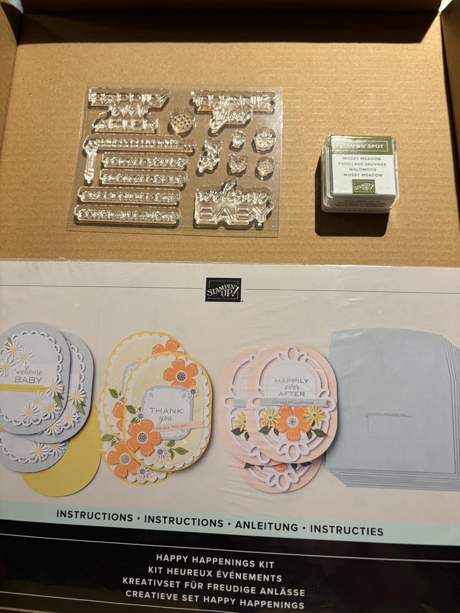 Happy Happenings Kit Stampin’ Up!! Card Kit, Baby, Wedding, Thank You ...