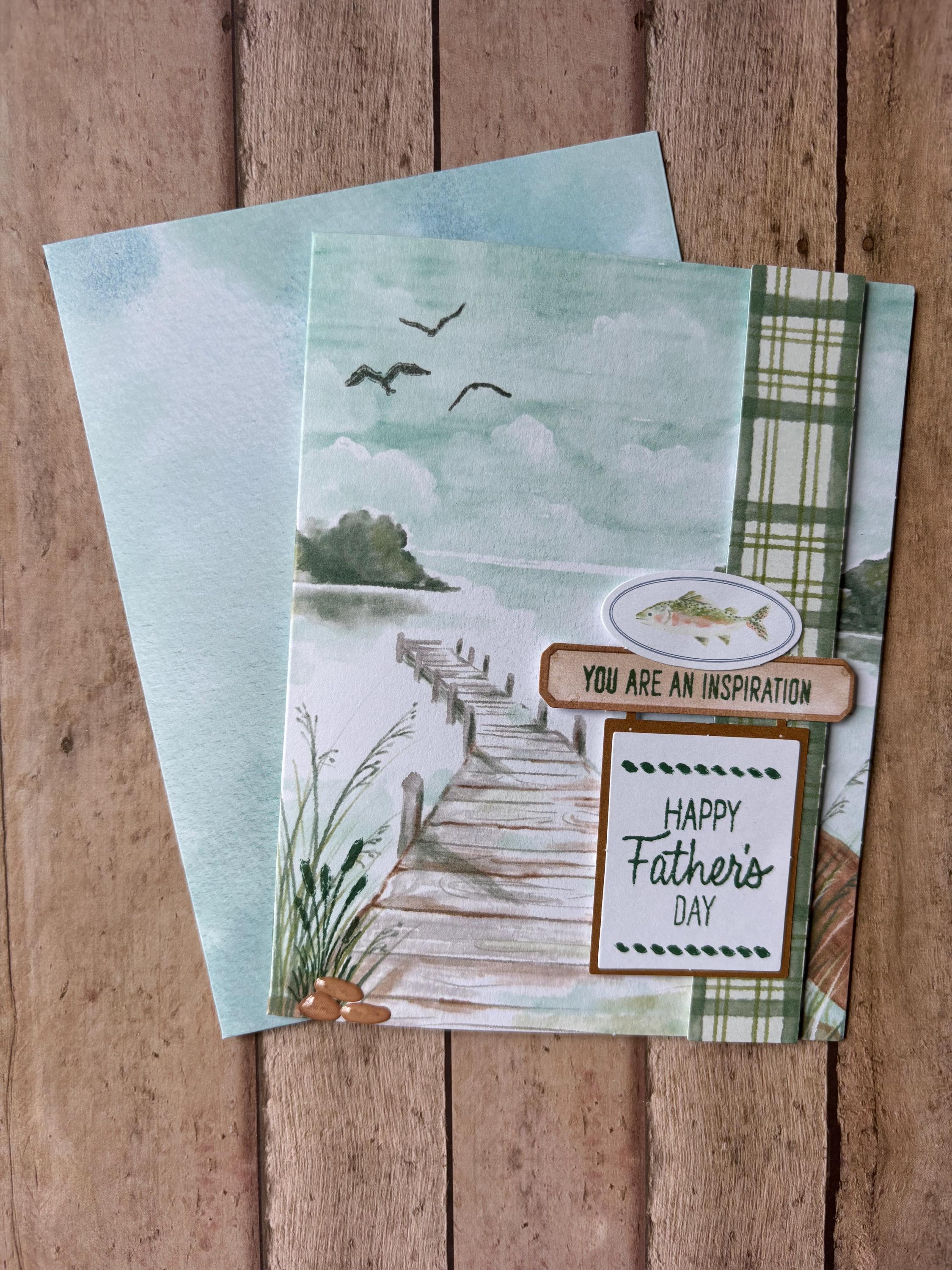 Father's Day Lakeside Dock Greeting Card - Etsy