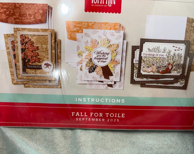 Paper Pumpkin Kit September 2025 Fall for Toile, Stampin’ Up!! - Etsy