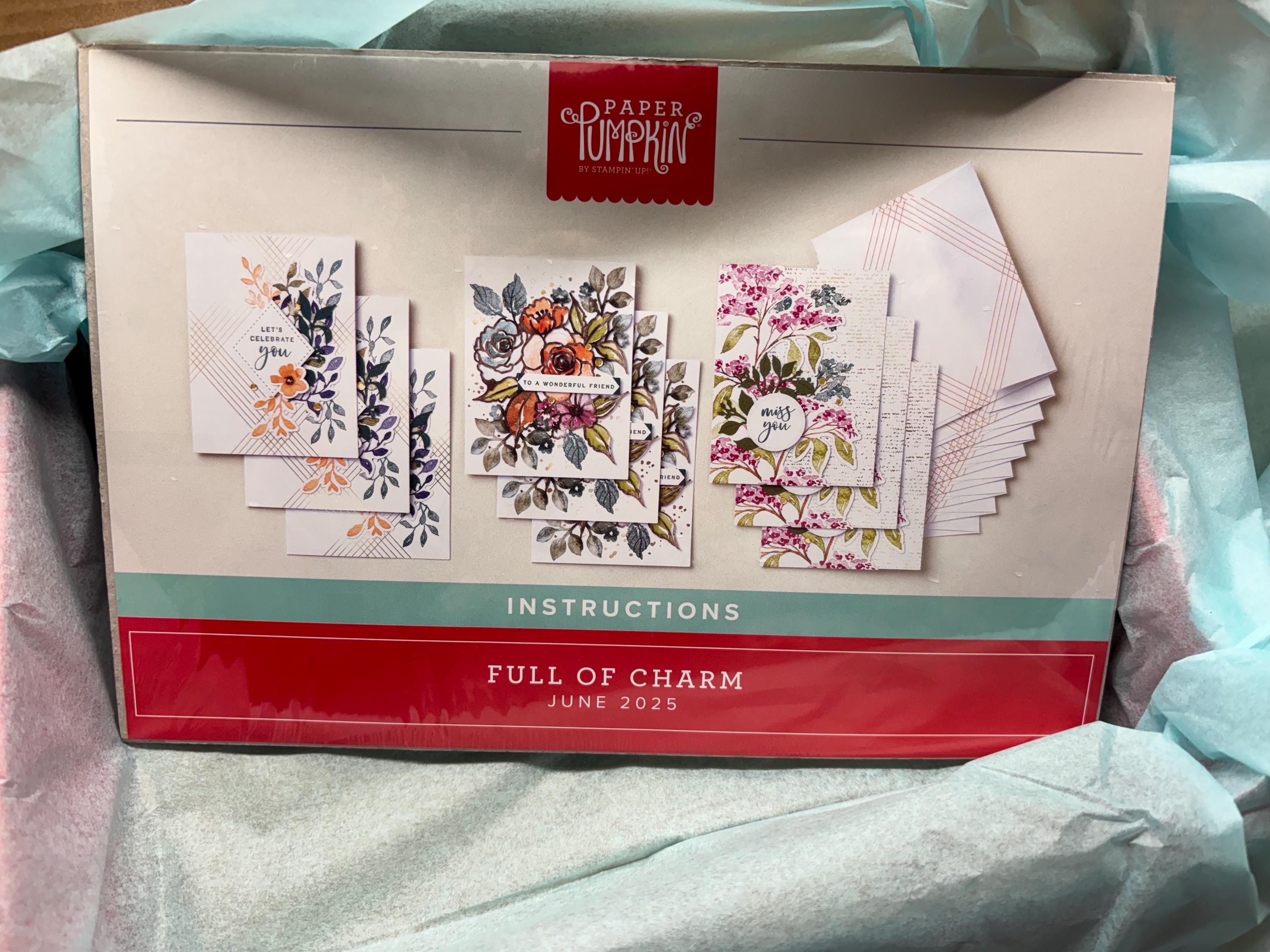 Paper Pumpkin Kit June 2025 Full of Charm Stampin’ Up!!
