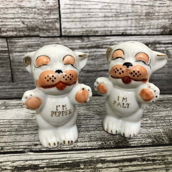 Vintage Bonzo Dog Salt Pepper Shakers Etsy