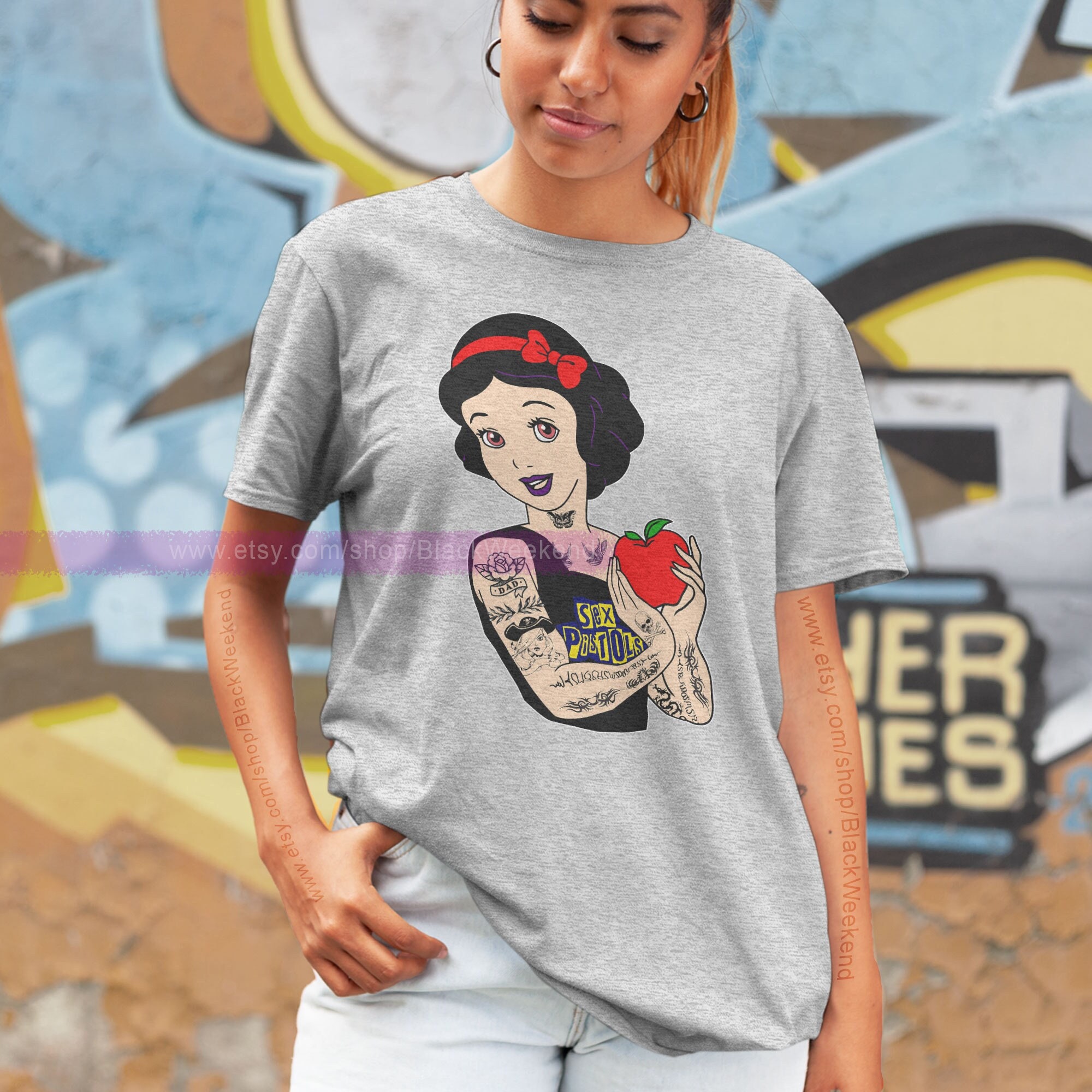 arrebatar Acuario Extensamente Camiseta blancanieves tatuaje blanca nieve camiseta camisa de - Etsy España