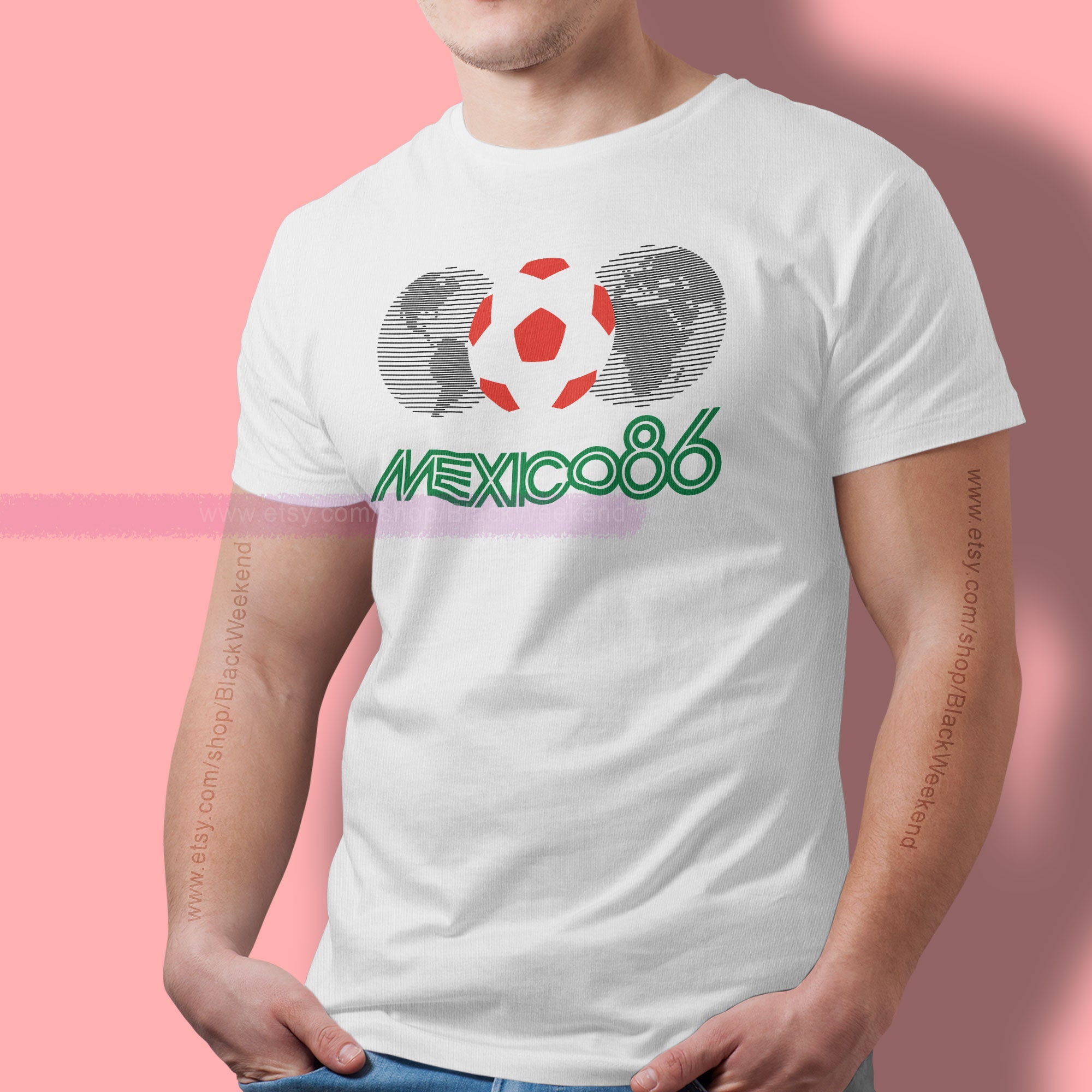 World Cup 1986 Mexico Shirt 86 Football Soccer Retro Classic - Etsy