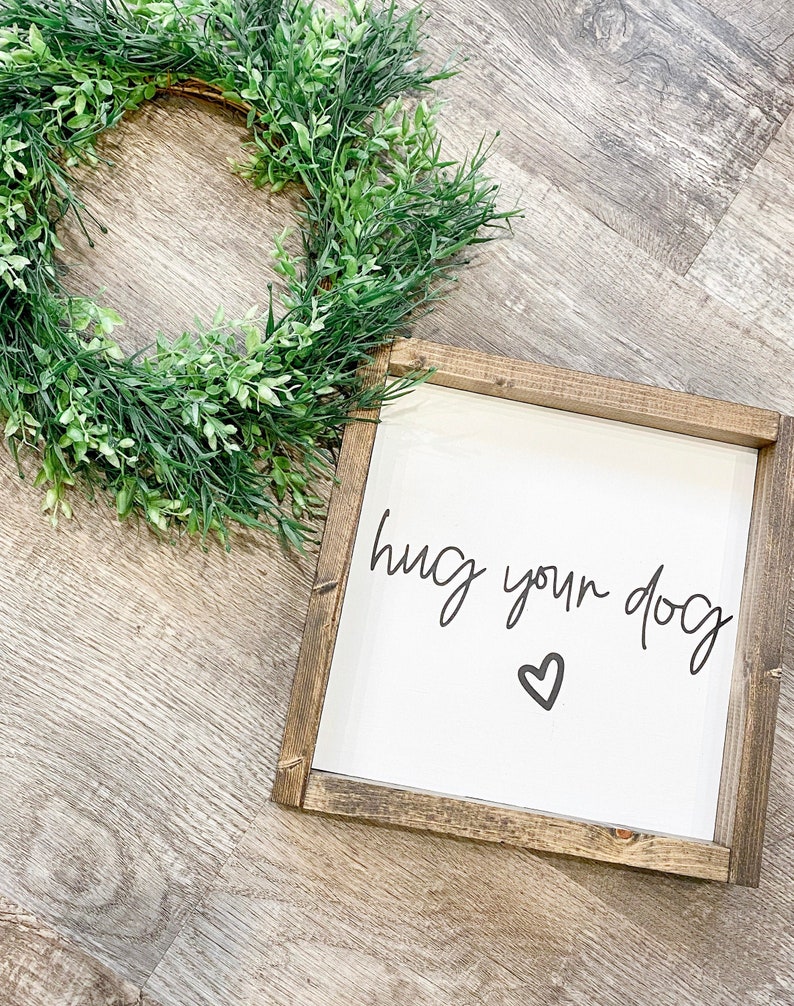 Cute Dog Wall Decor Wood Dog Signs Dog Quotes Decor Dog Etsy