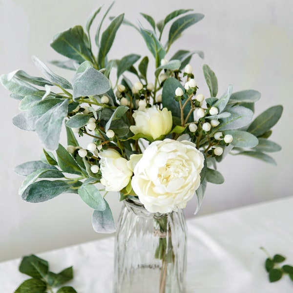 Faux Peonies Etsy UK