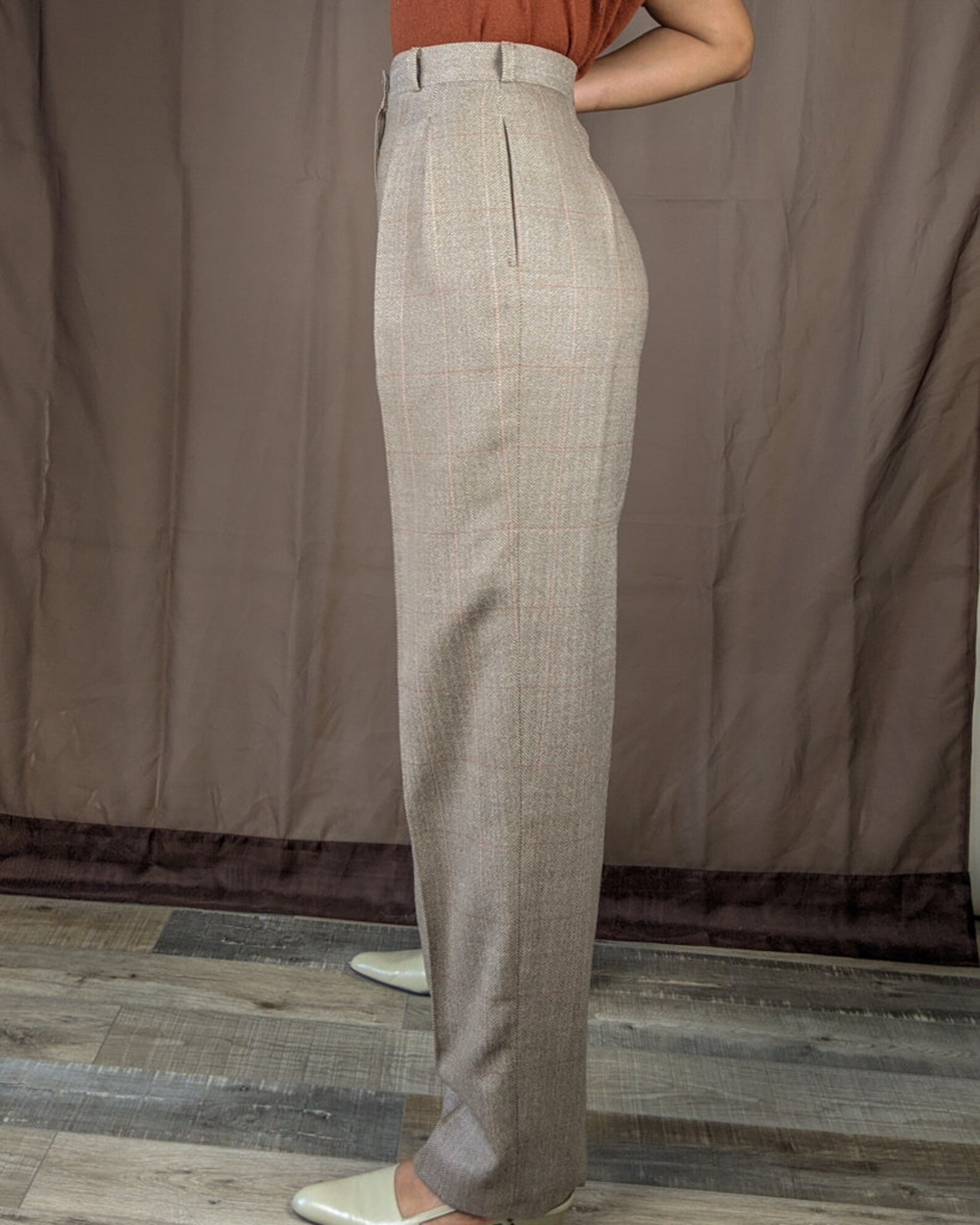 calvin klein herringbone pants