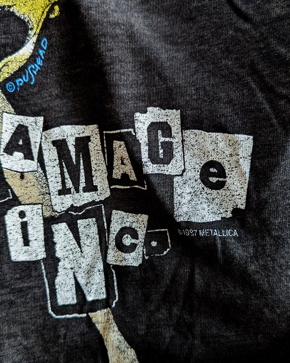 Vintage 1997 Metallica Damage Inc Single Stitch T… - image 6