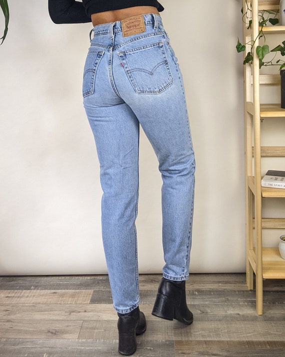 80s 26/27W Levi 512 High Waisted Denim Jeans