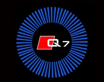 Proyectores de puerta LED Audi, iluminación de bienvenida con el logotipo del coche