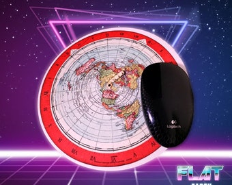 Gleason's New Standart Map of the World 1892 Flat Earth Mousepad NASA Lies Dome