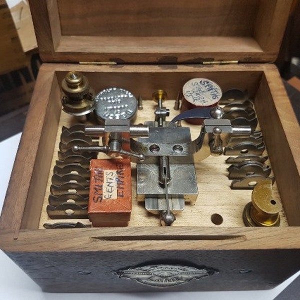 Watchmaker's Triumph Lathe Mounted Topping Tool with Original Box & Accessories, Pre Owned/Used