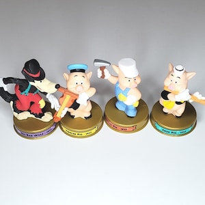 Three Little Pigs Figurines - Etsy